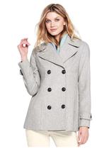  Landsend Ladies Wool Coat Coat Jacket Double-breasted#486983A74 US Direct Mail