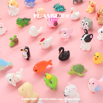 Simulation animal blind bag Mini Puppy rabbit duck frog bird chicken fish miniature model children toy ornaments
