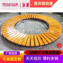 MUS outdoor tree chair custom-made round park chair square anti-corrosion wood plastic wood square leisure tree seat