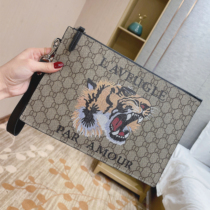 Mens handbag genuine leather 2022 new wallet handbag big hand bag Handbag Clip Bag Mens Bag Mens Envelope Bag