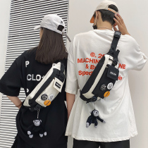 Chest Bag Mens pop sports Small Satchel Tide brand students crossbody running bag mens leisure day shoulder small backpack