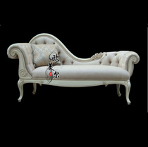  American country French Romanticism European style Italian Neoclassical carved retro solid wood Chaise longue