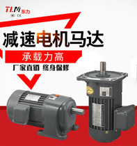 Geared Motor three-phase 380V horizontal vertical 400W750W1500W low speed AC gear motor mask motor