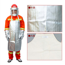 Labor guard fireproof high temperature clothing 1000 degrees aluminum foil apron aluminum foil insulation clothing high temperature protective clothing