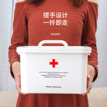 Medicine Box Small Home Large Capacity Containing Box Emergency Medical Care Kit Drug Box