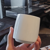 JAPANESE CERAMIC LATTE CUP WHITE SIMPLE STYLE HAND-BREWED SINGLE-PRODUCT COFFEE CUP 220ML