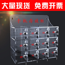 Acrylic mobile phone storage cabinet transparent safe deposit box storage box storage box charging employee locker with lock cabinet