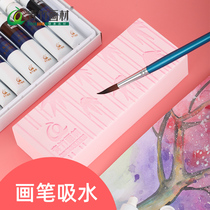 Bamboo painting material Absorbent sponge Art brush sponge Magic cotton gouache painting Watercolor painting pen For beginners Students with absorbent sponge Painting special practice exam Sketching with absorbent sponge