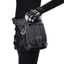 Punk Retro running bag One Shoulder shoulder bag Womens Mobile Phone Bag Mens Leg Bag Rock Harley Machine Bag Riding Motorcycle