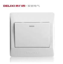Delixi one open single control 86 type Wall single open CD210 series with fluorescent switch panel ()