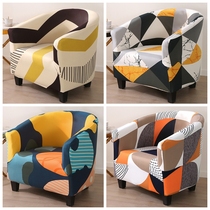 Semi-round single sofa cover cover all-inclusive cover universal cover seat cushion towel curved circle childrens cover cloth elastic small sofa chair cover