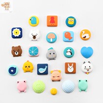 Silicone Door Suction Free Punch Cartoon Muted Toilet Anticollister Room Door Bathroom Door Anticollising Mat Silicone Door Bumper