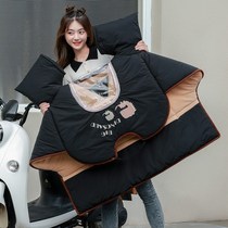 Parent-child windbreak is warm in winter and thickened to increase waterproof battery motorcycle childrens windshield in winter