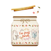 3D-JP forest good friend series pen holder containing jar puzzle creative gift rabbit and squirrel BB1002