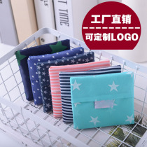 Folding environmentally friendly shopping bag custom logo portable customized promotional gifts customized handbag advertising printing
