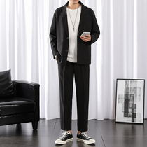 Autumn senior sense suit suit suit mens trend joker loose casual pants DK suit mens vintage trousers men
