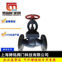 Marine flange straight-through cast steel globe valve GB T584-99 globe check valve GB T585-99AS valve