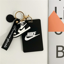 Tide bus card protective cover for men and girls student meal card campus access control certificate silicone door card cover key chain