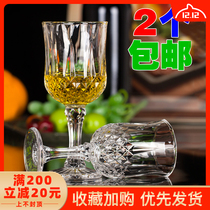 Red wine wine glass unleaded wine glass creative champagne glass Diamond tall glass cup whisky glass cup whisky glass wine