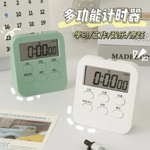Timer alarm clock clock muted Multi-functional student Learning Dormitory reminder for the topic Kitchen Bedroom Led screen ins