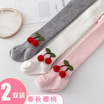 Girls pantyhose Spring and Autumn Cotton Thin Baby Medium Thick Sox Wear Foreign Children Baby Leggings Socks