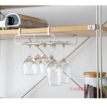 Punch-free red wine cup holder household tall cup holder upside down grape wine glass shelf bar high-end hanging wine cup holder