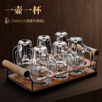 High-end liquor dispenser small wine glass set hotel with scale high-end jug wine glass wine set home