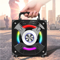 Wireless Bluetooth audio three speakers High power overweight subwoofer Home outdoor K song high volume 3d surround stereo Portable small square dance outdoor speaker with microphone microphone