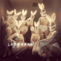 Two-ten studio party Womens performance LED Rabbit Clothing Bar Nightclub Gogo Dance Team Business Tour Props