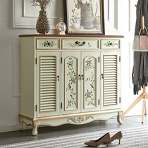 American shoe cabinet home door multi-functional art porch cabinet living room door storage cabinet whole