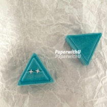 Pure Net ~ S925 Silver Gilded Four Corners Small Stars Ear Spikes Brief Classic Little Cute Ear Spikes Raising Earholes