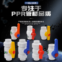 PPR double movable steel core ball valve double flexible full plastic ball valve dark valve PPR Valve Globe valve stop valve water pipe fittings