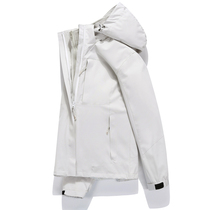 Stormtrooper clothing womens trend brand Korean three-in-one removable outdoor autumn and winter soft shell plus velvet thickened mens waterproof ski suit