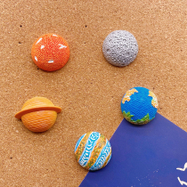 5 Creative Space Planet Pimples Cork Wood Felt Photo Wall Decoration Press Nail Kindergarten I-shaped Nail