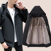 Parker suit short whole mink mink liner detachable Haining real leather clothing trend slim mens coat anti-season