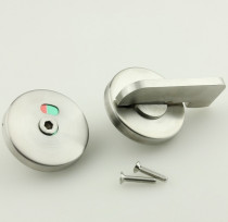 Custom bathroom partition accessories door lock public toilet 304 precision cast stainless steel door lock with or without human indication