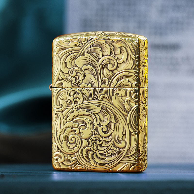 Zippo唐草龙黄铜打火机-Zippo唐草龙黄铜打火机促销价格、Zippo唐草龙黄