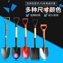  Manganese steel one-piece gardening cultivation Xiuxiu shovel planting vegetable tip shovel planting flower tool Garden shovel Childrens square shovel