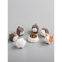 Dog ceramic small ornaments creative cute girl heart desktop decorations birthday to give girls children gifts boyfriend