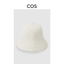 COS Lady Wide Eatery Knit Fisherman Hat Rice White 2022 Spring New Product 0940936004