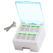 Bathroom light warm bathroom seal four-on switch toilet 4-on switch with surface bottom box waterproof flip switch