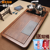 Fully automatic tea set home living room kung fu solid wood tea tray tea table large tea sea kettle integrated set