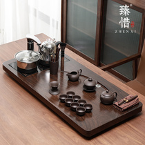 Zhen wants modern Crescent tea tray set fully automatic integrated tea table Home guest office living room kung fu tea set