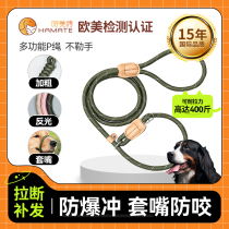 Dog traction rope P chain P rope training dog special item ring pet explosion-proof dog chain Sub-small large canine dog rope