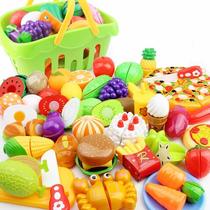 Cuisine cutting vegetables Velcro 3 years old boys and girls 4 simulated baby playing fruit toy house kitchen set