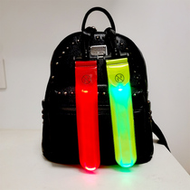 Waterproof LED Safe Reflective Pendant Night-time Student Takeaway Bag Hanging Accessories Backpack Key Pendant Cautionary Twinkling Lights