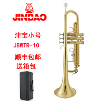 Trumpet Promotion Jinbao JBWTR-10 Pipe Band Golden B- key Children's Beginners Play Grade Penager Gold