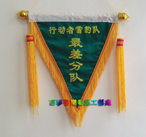 Customized triangle mobile Green Flag green pennant mobile black flag mobile yellow flag 6S triangle pennant