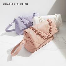 CHARLES & KEITH women bag CK2-20151084 women quilted diamond chain shoulder bag