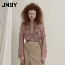 JNBY Jiangnan burqa sweatshirt woman improvement POLO shirt retro printed covering head long sleeve 5K1822450